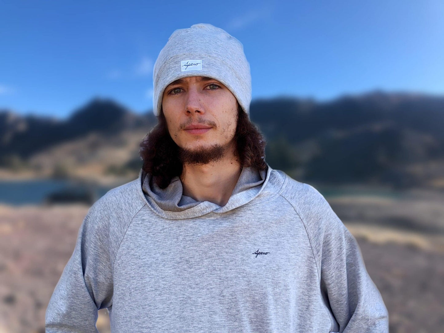 EMF Blocking Skullcap Beanie, Light Grey